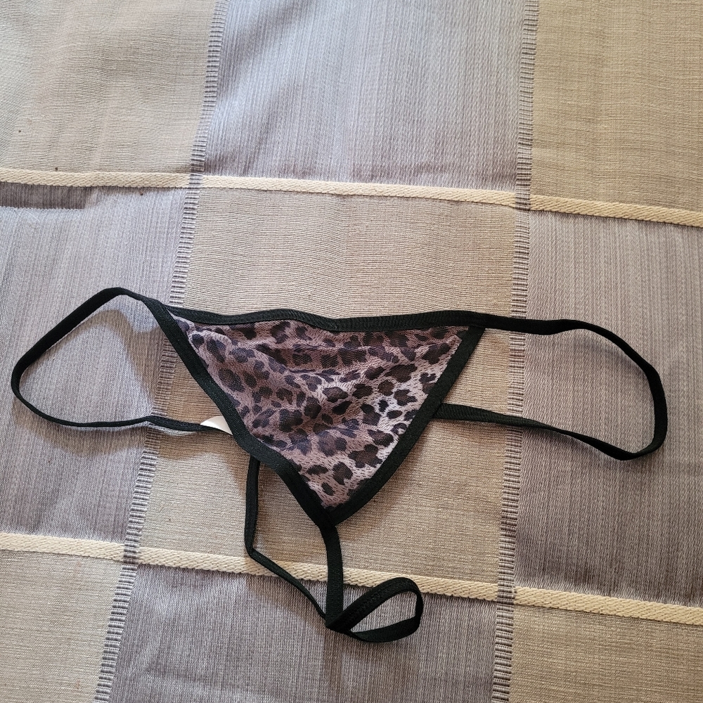 💜New Last One Small Leopard Lace Patchwork Babydoll Set - Picture 9 of 9